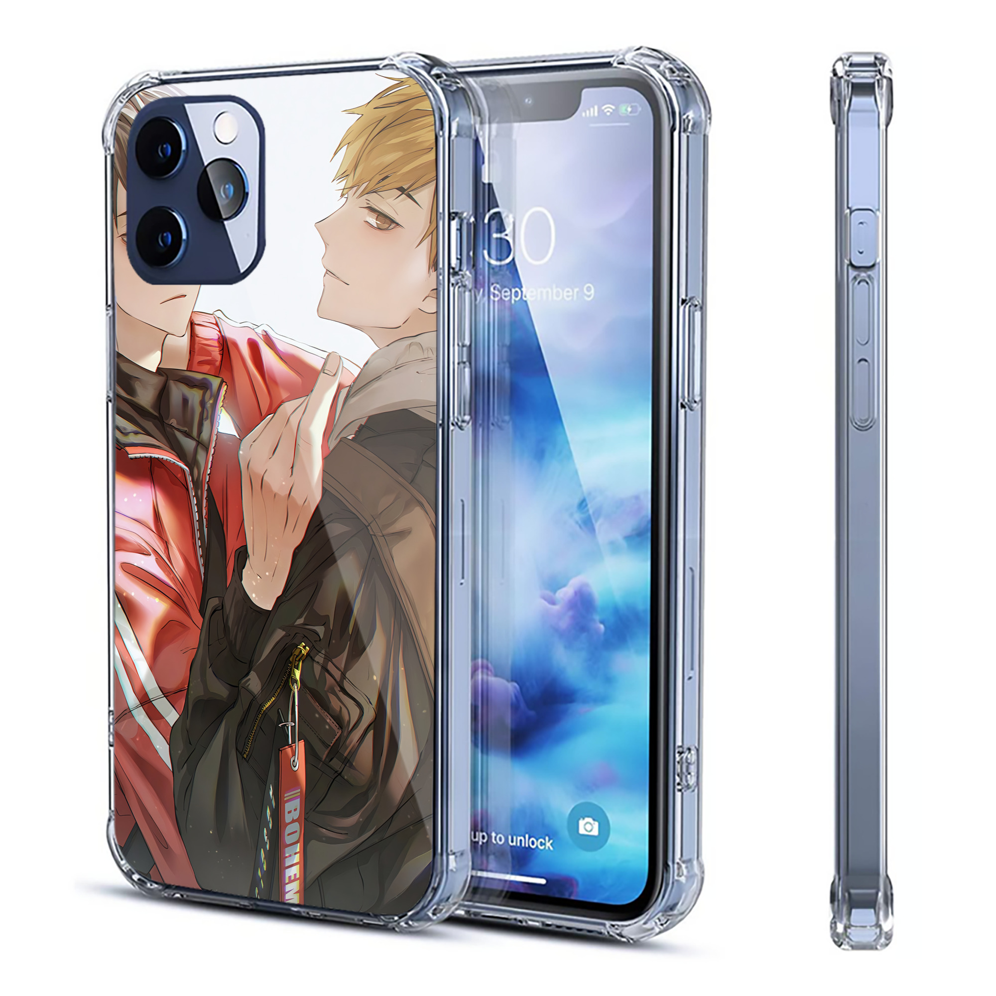 （画像用） ハイキュー!! Haikyu!! 【iPhone 12シリーズ対応】透明スマホケース（クリアソフトケース）